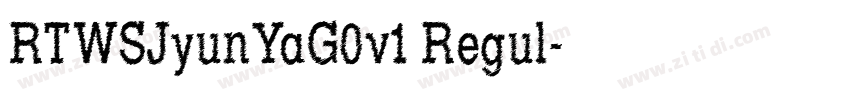 RTWSJyunYaG0v1 Regul字体转换